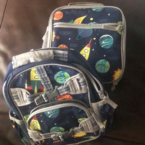 Pottery Barn glow in the dark backpack and lunchbox!